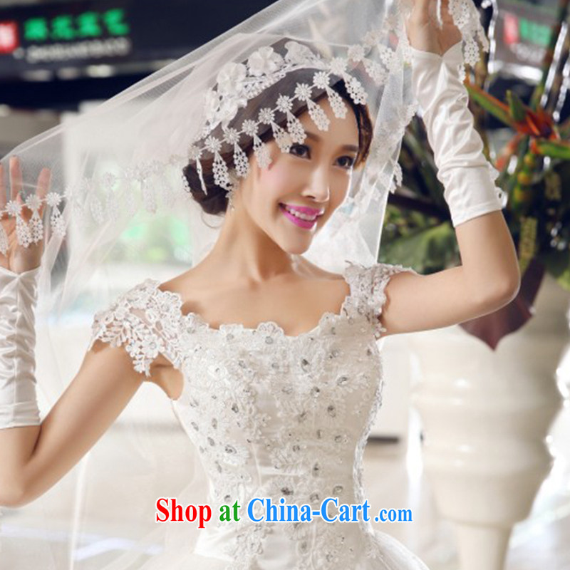 Dream of the day wedding dresses accessories with trailing bridal wedding 1.5 M head yarn water-soluble lace and yarn romantic atmosphere TS 009 white, Dream of the day, shopping on the Internet