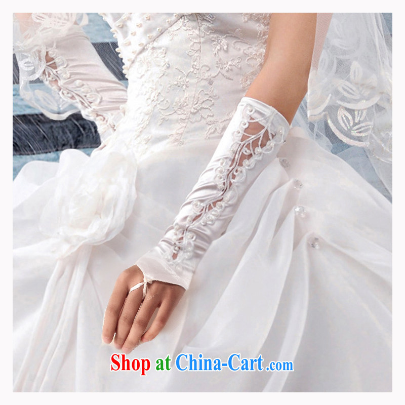 Dream of the day wedding dresses accessories wedding gloves without the gloves embroidered gloves computer lace gloves ST 005 white, Dream of the day, shopping on the Internet