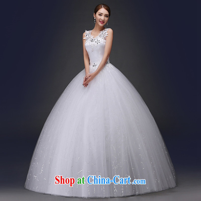 There is embroidery bridal a field package shoulder wedding dresses new 2015 Openwork lace Korean retro strap white XXXL Suzhou shipment and it is absolutely not a bride, shopping on the Internet