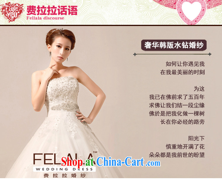 Ferrara 2015 new luxury diamond jewelry royal wedding Korean-style bare chest lace A with shaggy dress trade process winter code wedding XL Suzhou shipping pictures, price, brand platters! Elections are good character, the national distribution, so why buy now enjoy more preferential! Health