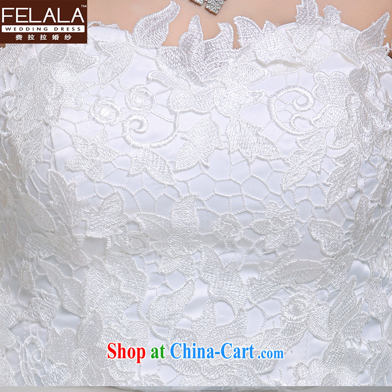 Ferrara 2013 New Red very wang wedding simple lace bare chest shaggy winter skirt the code XL Suzhou shipping, La wedding (FELALA), shopping on the Internet