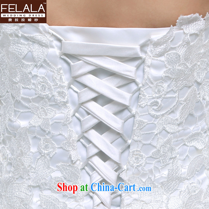 Ferrara 2013 New Red very wang wedding simple lace bare chest shaggy winter skirt the code XL Suzhou shipping, La wedding (FELALA), shopping on the Internet