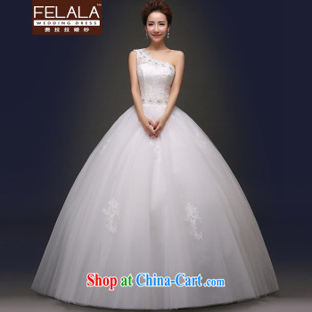 Ferrara 2015 new single shoulder Bow Tie lace pregnant bride Korean marriage wedding with shaggy skirts white XL Suzhou shipping pictures, price, brand platters! Elections are good character, the national distribution, so why buy now enjoy more preferential! Health