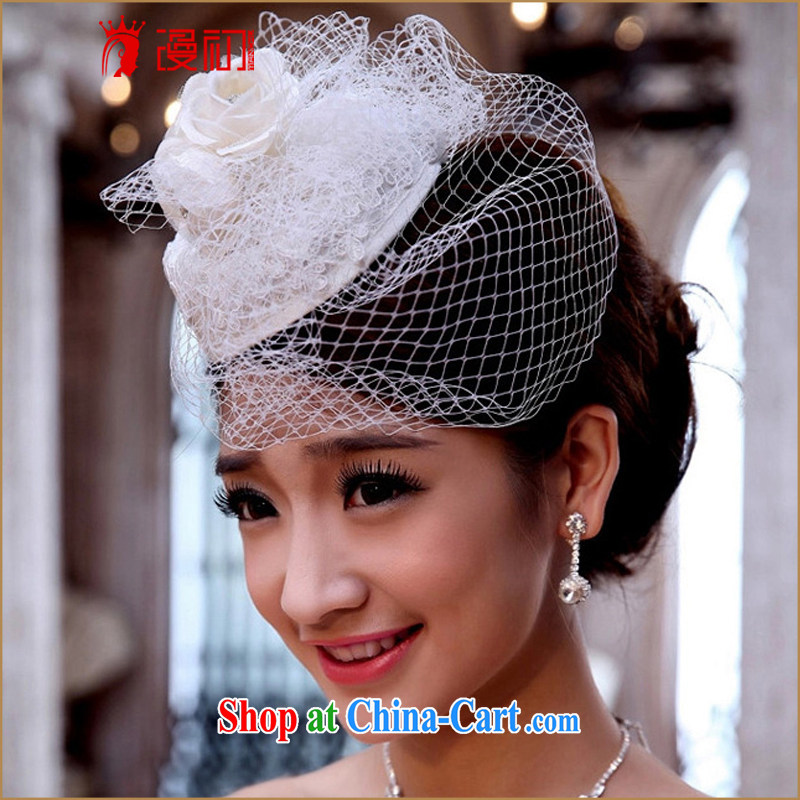 Early definition 2015 new bridal headdress Korean bridal headdress Web yarn water drill hat veil, trim the hat, early definition, shopping on the Internet