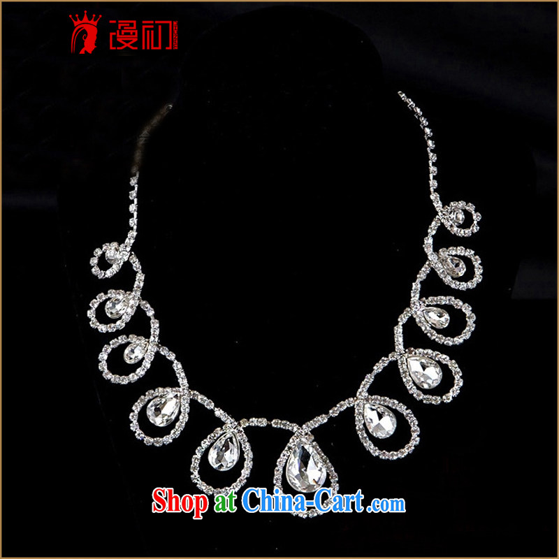 Early definition 2015 new marriage accessories bridal jewelry set water drilling Crown necklace earrings, diffuse, and shopping on the Internet