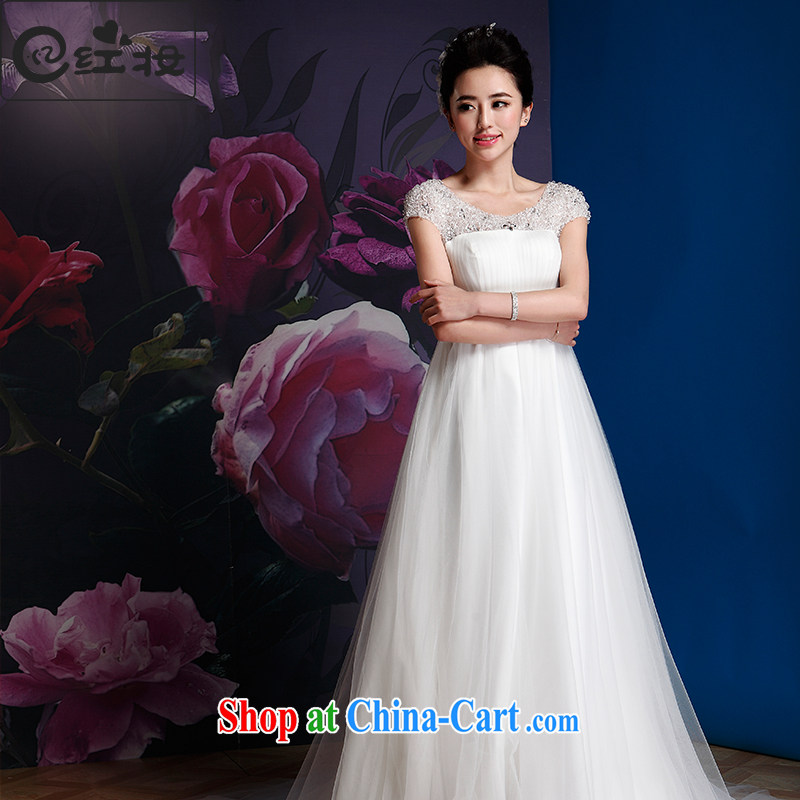 Recall that the red makeup, summer pregnant women wedding dresses high waist 2015 new Korean lace graphics thin the Field shoulder small tail Korean-style double-shoulder strap H 14,718 white XL