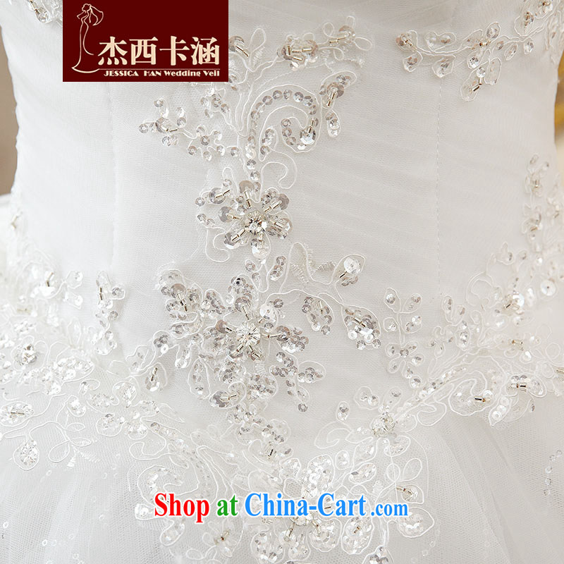 Jessica covered by wedding dresses summer 2014 new stylish Korean wiped his chest and lace larger female hunsha 2107 m White XL, Jessica (jessica han), and, on-line shopping
