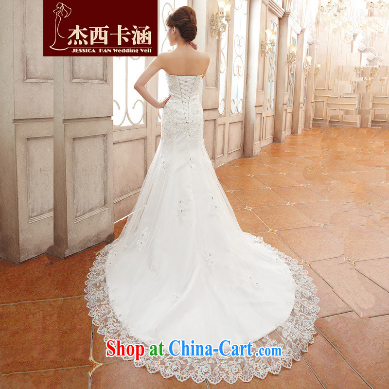 Jessica covers wedding dresses 2014 new stylish wipe the chest, small tail bridal crowsfoot female marriages 2108 m White XL, Jessica (jessica han), and, on-line shopping
