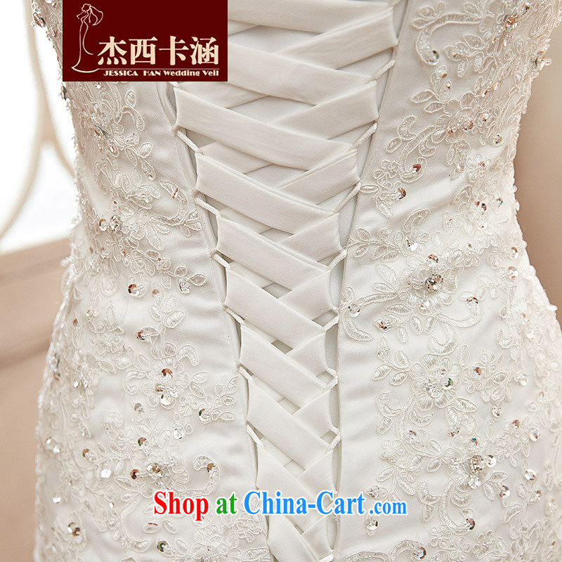 Jessica covers wedding dresses 2014 new stylish wipe the chest, small tail bridal crowsfoot female marriages 2108 m White XL, Jessica (jessica han), and, on-line shopping