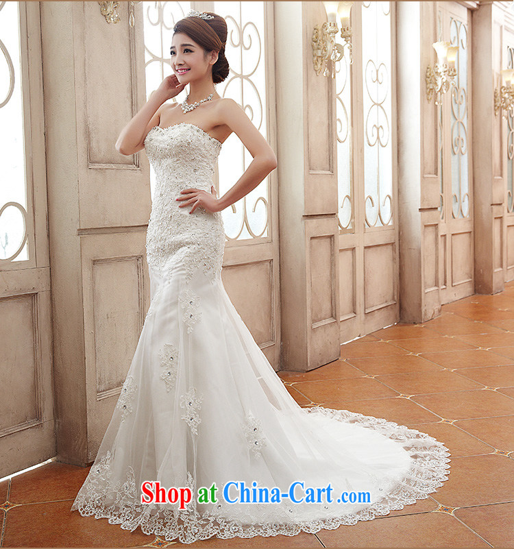 Jessica covers wedding dresses 2014 new stylish and wipe the chest, small tail bridal crowsfoot female marriages 2108 m White XL pictures, price, brand platters! Elections are good character, the national distribution, so why buy now enjoy more preferential! Health