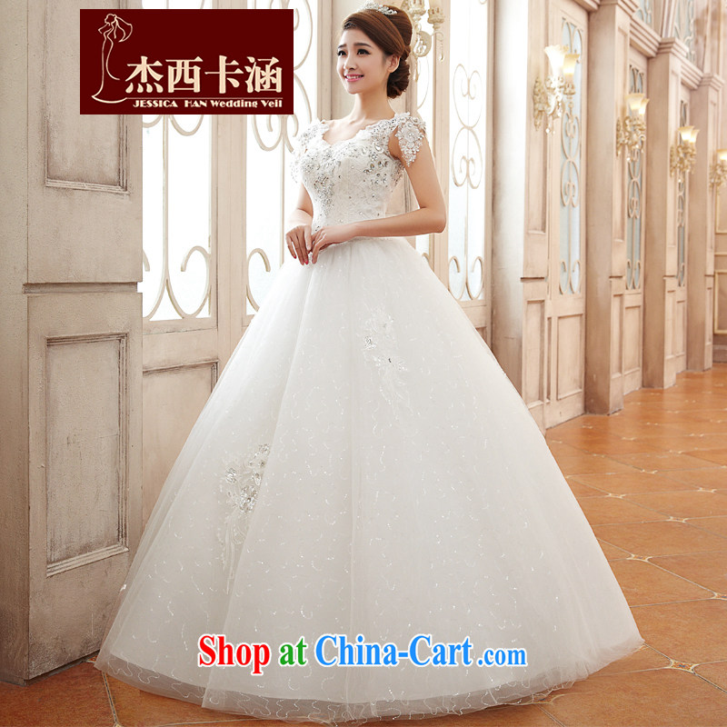 Jessica covers marriages 2014 new wedding dresses stylish graphics thin the Field shoulder shoulders pregnant women through 2111 m White S