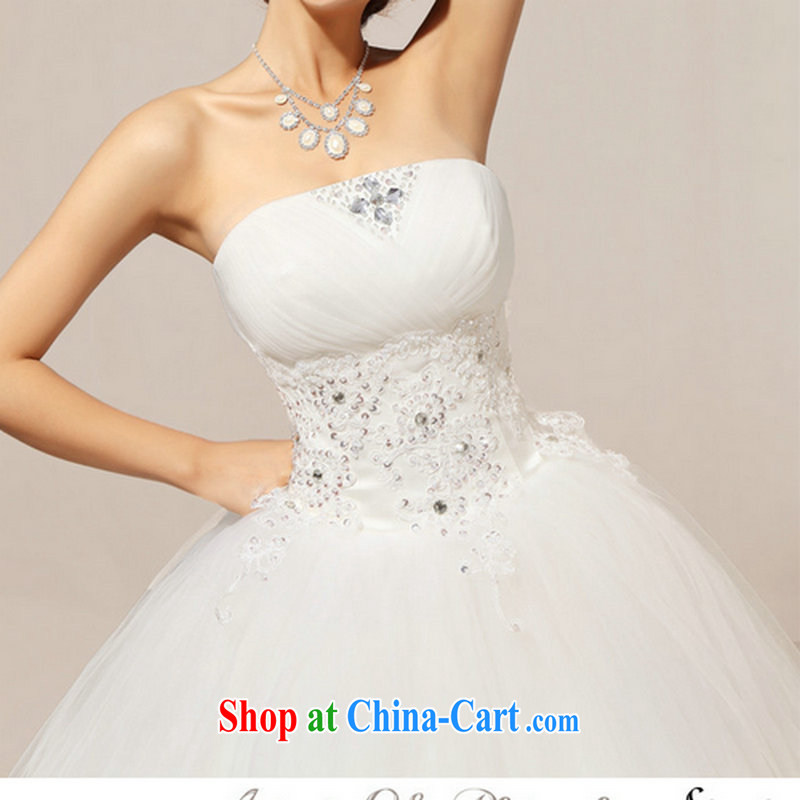 It is also optimized their swords into plowshares Korean-style New erase chest Flash video thin lace straps with bridal wedding dresses XS 1059 white XXXL, optimize color Baik, shopping on the Internet