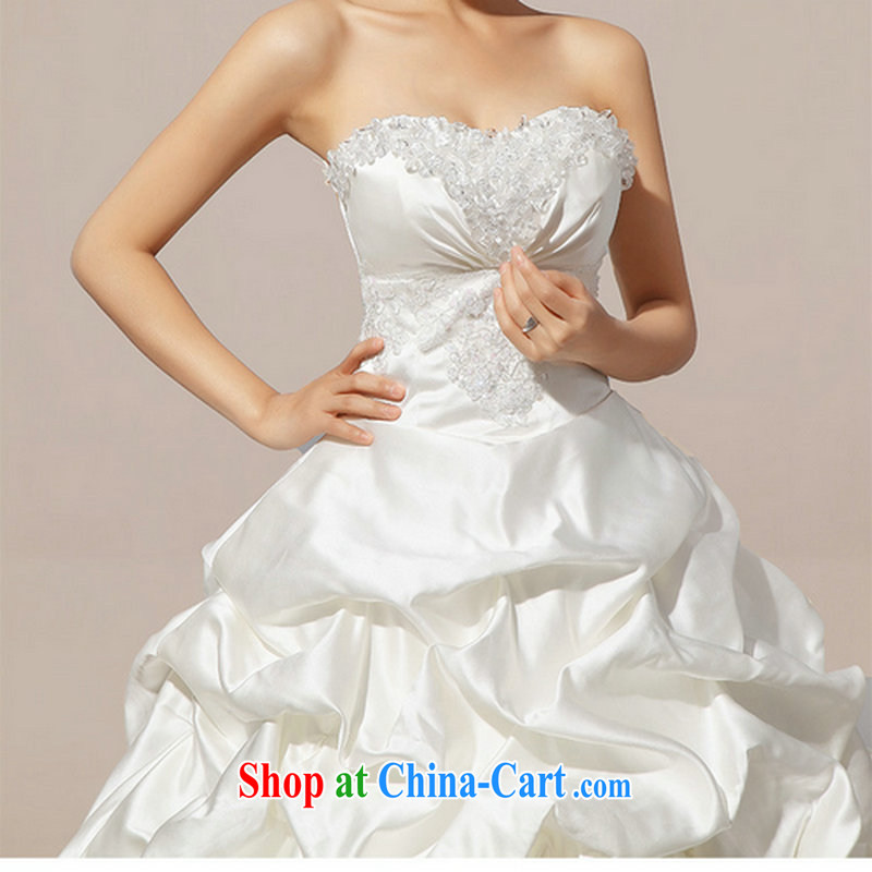 It is also optimized condolence new 2014 Korean sweet Princess Mary Magdalene chest graphics thin bridal gown with wedding dresses XS 1061 white XXL, yet also optimize their swords into plowshares, and shopping on the Internet