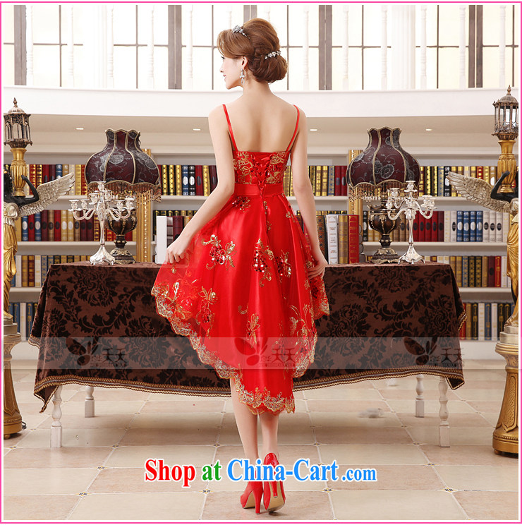 Mrs Alexa Lam go scot 2014 new marriage wedding dresses bridal Toast before serving short long small tail 14,861 red S (2.0 feet) pictures, price, brand platters! Elections are good character, the national distribution, so why buy now enjoy more preferential! Health