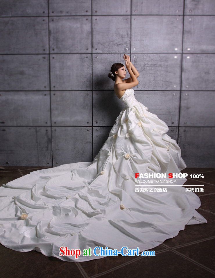 Korean version of the new ultra-extreme luxury tail wedding 2M tail bridal wedding dresses HT 026 bridal wedding ivory L pictures, price, brand platters! Elections are good character, the national distribution, so why buy now enjoy more preferential! Health