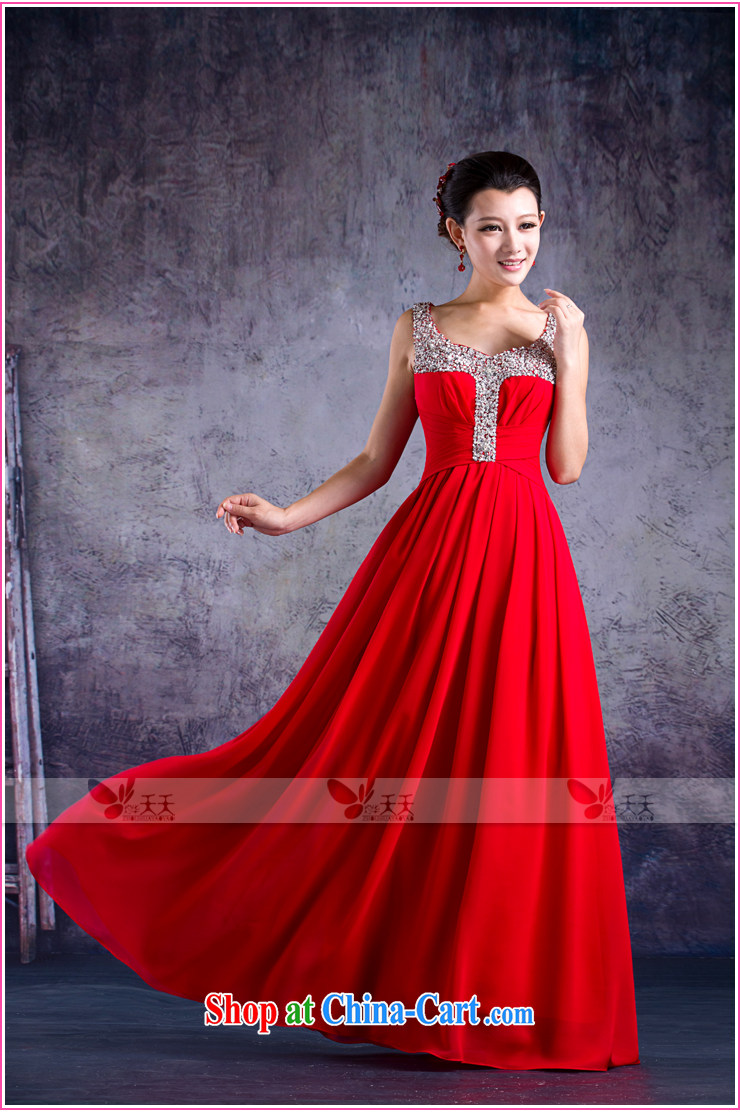 Mrs Alexa Lam go scot new 2014 Evening Dress double-shoulder straps long, bridal wedding dress 33,262 red M (waist 2.2) pictures, price, brand platters! Elections are good character, the national distribution, so why buy now enjoy more preferential! Health