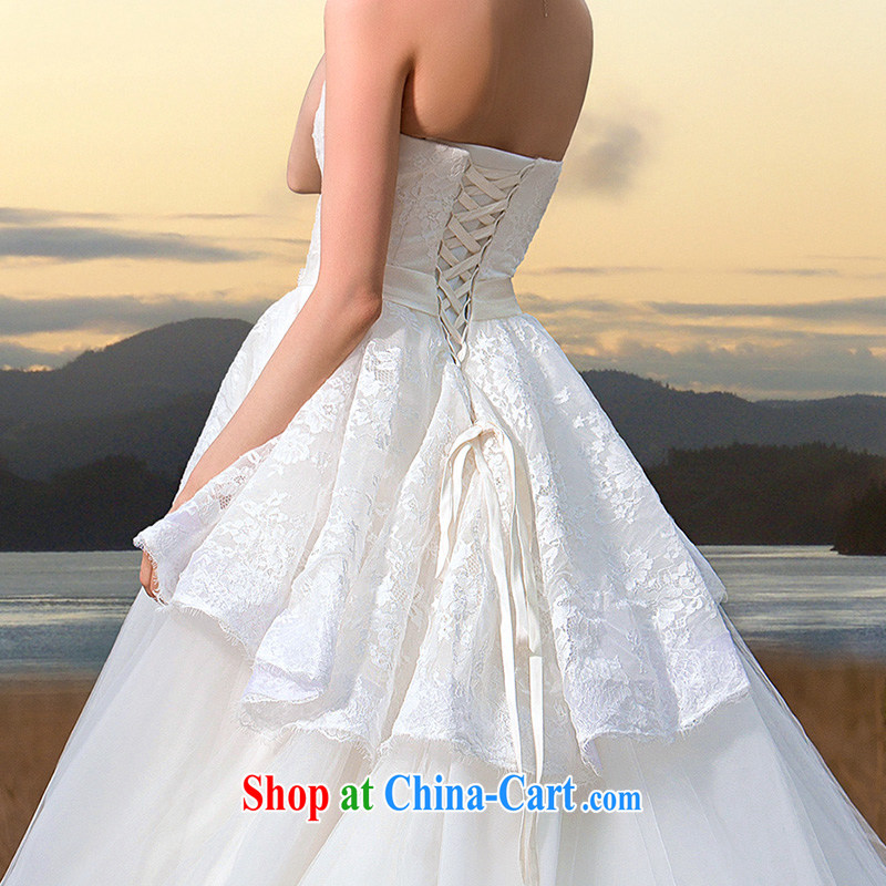 The bride's 2015 new tail wedding luxury Olympic drill manual lace tail wedding video thin A L 536, a bride, online shopping
