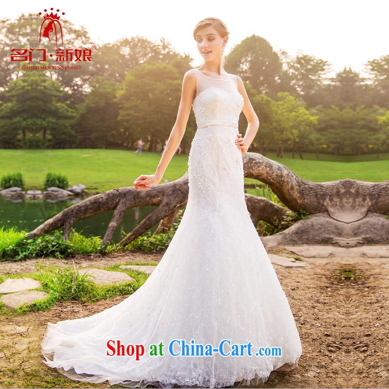 The bride 2015 stylish lace crowsfoot Wedding Video thin beauty tail wedding A L 561