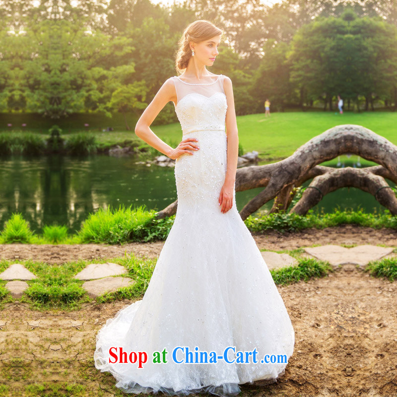 The bride 2015 stylish lace crowsfoot Wedding Video thin beauty tail wedding A L 561, a bride, and shopping on the Internet