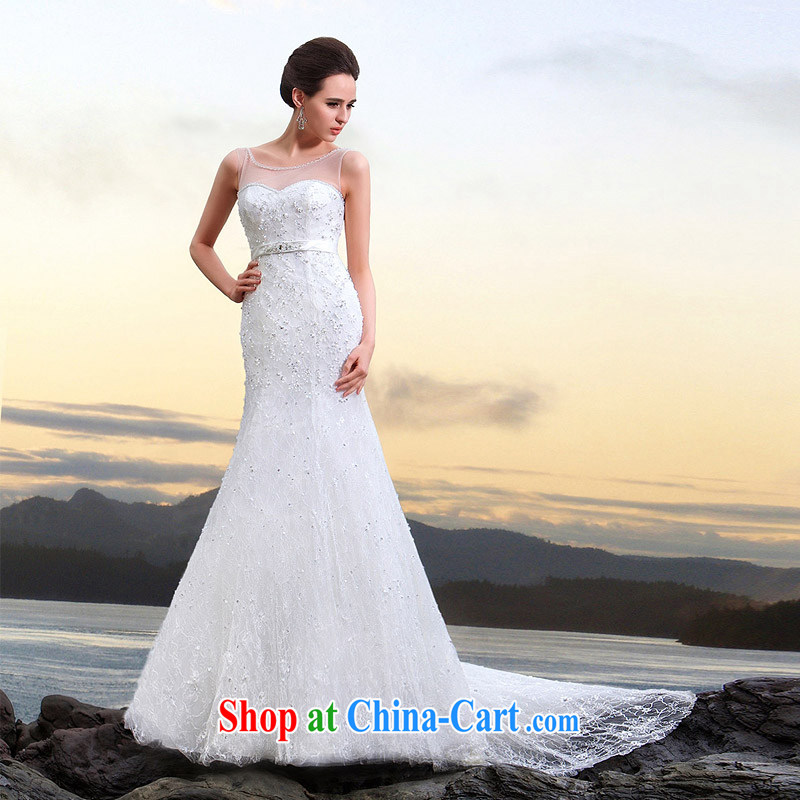 The bride 2015 stylish lace crowsfoot Wedding Video thin beauty tail wedding A L 561, a bride, and shopping on the Internet