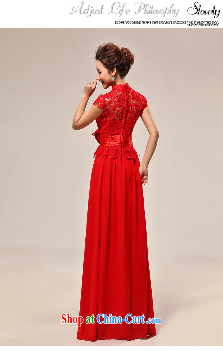 There is a new, luxury, a field shoulder red lace bridal wedding dress XS 7106 red XXL pictures, price, brand platters! Elections are good character, the national distribution, so why buy now enjoy more preferential! Health