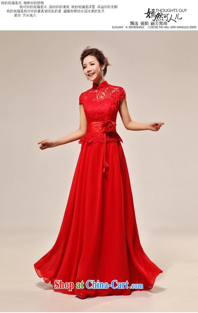There is a new, luxury, a field shoulder red lace bridal wedding dress XS 7106 red XXL pictures, price, brand platters! Elections are good character, the national distribution, so why buy now enjoy more preferential! Health