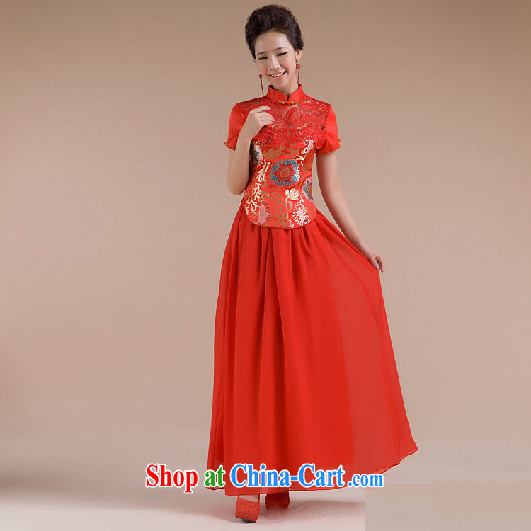There's a new short and cultivating beautiful floral gauze long skirt dress XS 7109 red XXL pictures, price, brand platters! Elections are good character, the national distribution, so why buy now enjoy more preferential! Health