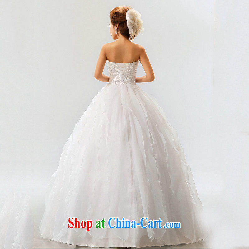 There's a new Korean style sweet tie marriages wedding dresses XS 7111 m White XXL, it's a, and shopping on the Internet