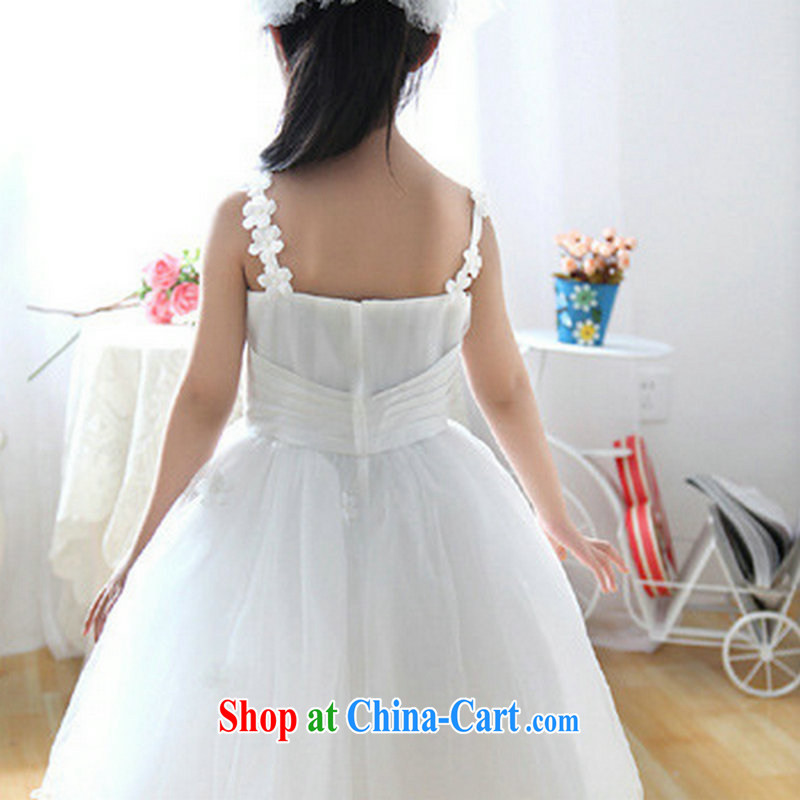 There is a flower child dresses Princess skirt girls under age dress shaggy skirts dresses children show a uniform XS 1028 white 10 yards, it's a, shopping on the Internet