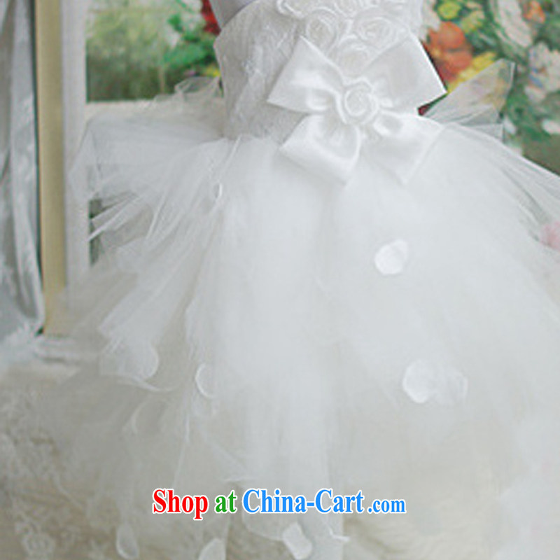 There is a children's dress girls Princess dress uniforms lace wedding XS 1002 white 10 yards, it's a, online shopping