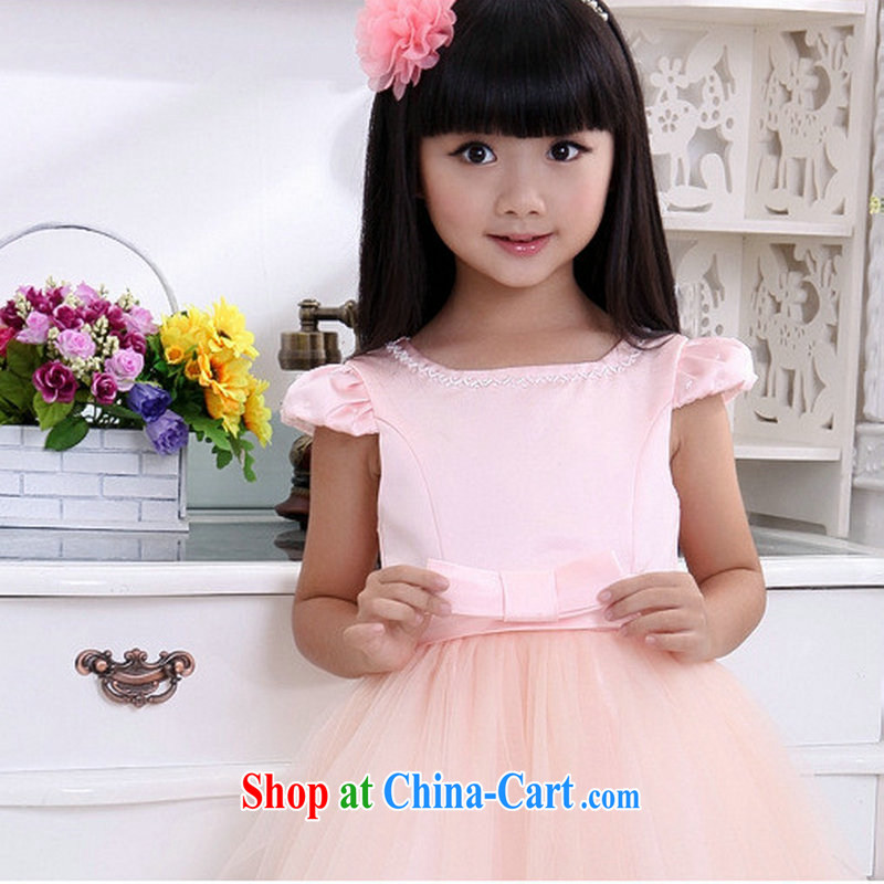 There are optimized color Kingfisher baby birthday dress dance uniforms take girls children Princess skirt dress shaggy skirts XS 1013 pink 10 yards