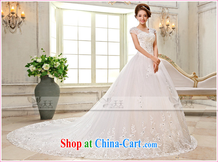 Mrs Alexa Lam go scot new 2014 package shoulder-tail wedding dresses Korean version with a shoulder-length tail graphics thin bridal wedding 15,881 white M (2.2) pictures, price, brand platters! Elections are good character, the national distribution, so why buy now enjoy more preferential! Health