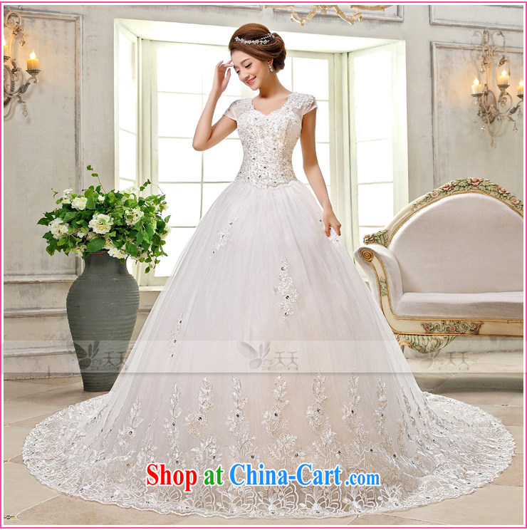 Mrs Alexa Lam go scot new 2014 package shoulder-tail wedding dresses Korean version with a shoulder-length tail graphics thin bridal wedding 15,881 white M (2.2) pictures, price, brand platters! Elections are good character, the national distribution, so why buy now enjoy more preferential! Health