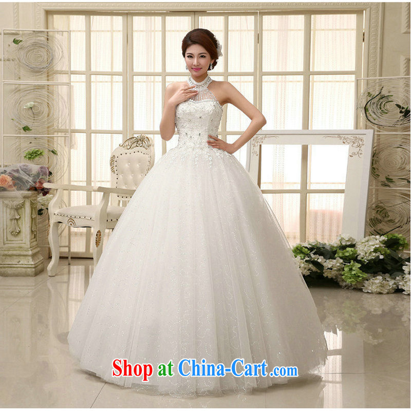 There's a wedding dresses new spring Korean version is also with shaggy skirt waist in cultivating graphics thin strap inserts drill mount also XS 1120 white XXL, there is a, and shopping on the Internet