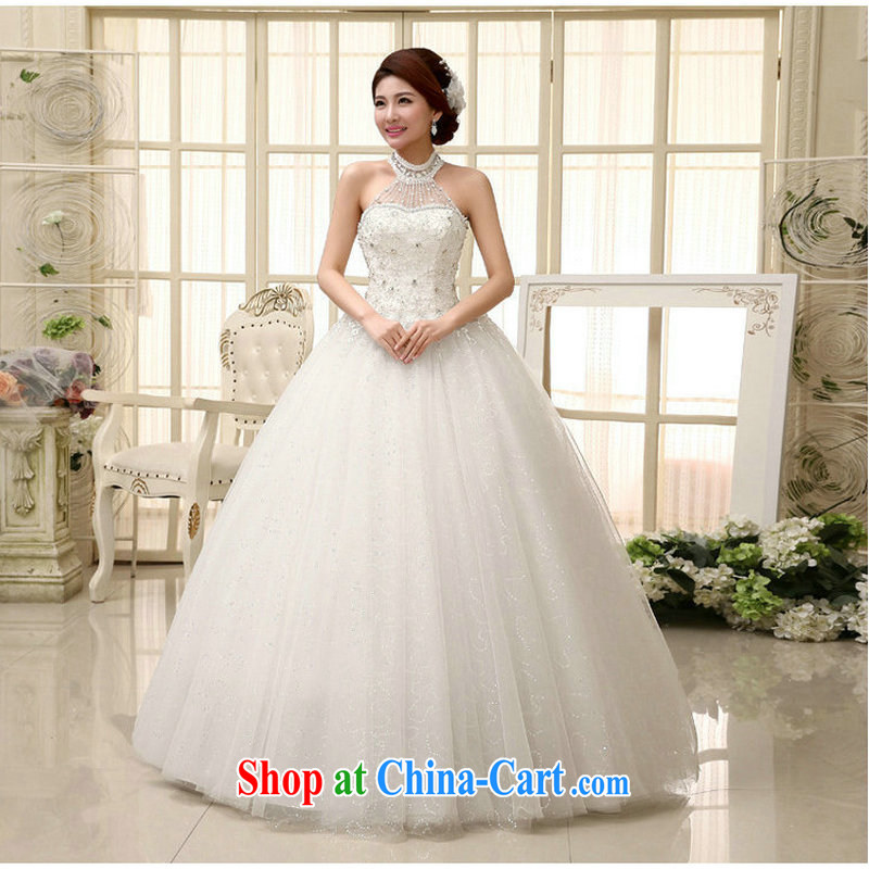 There's a wedding dresses new spring Korean version is also with shaggy skirt waist in cultivating graphics thin strap inserts drill mount also XS 1120 white XXL, there is a, and shopping on the Internet