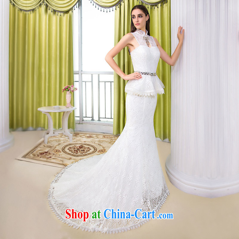 The bride's 2015 new bride wedding leave two crowsfoot wedding lace small tail wedding 540 L, the bride, and shopping on the Internet