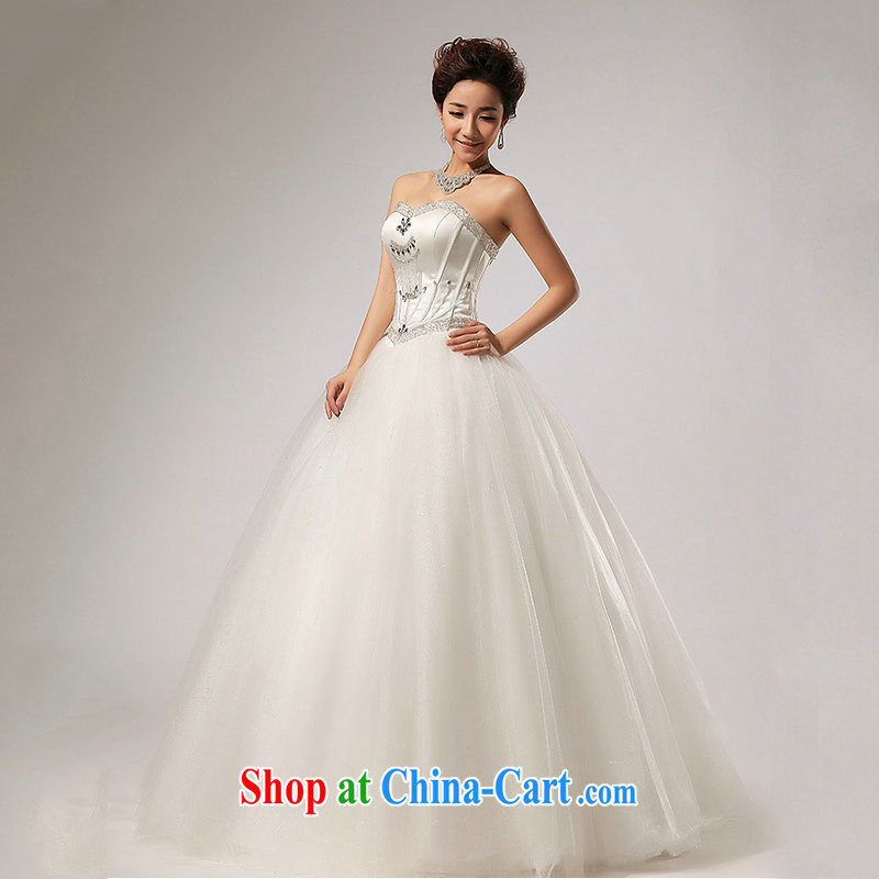 There's a bare chest wood drill with shaggy dress wedding fall wedding dresses XS 5227 m White XXL, yet, and that, on-line shopping