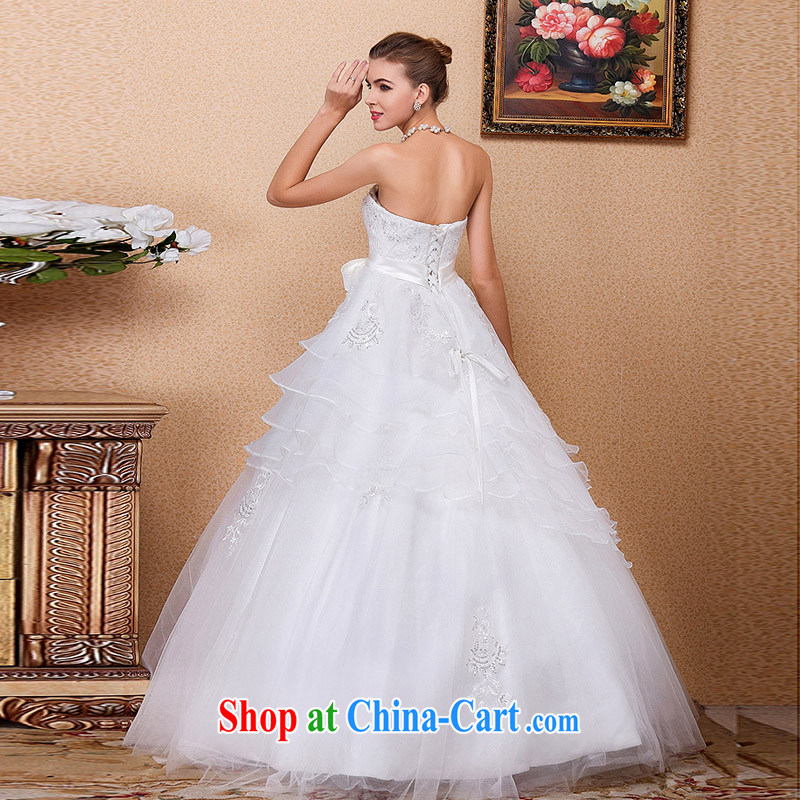 The bride's 2015 new marriage wedding wiped chest shaggy wedding Korean-style wedding high waist graphics thin 526 L, the bride, shopping on the Internet