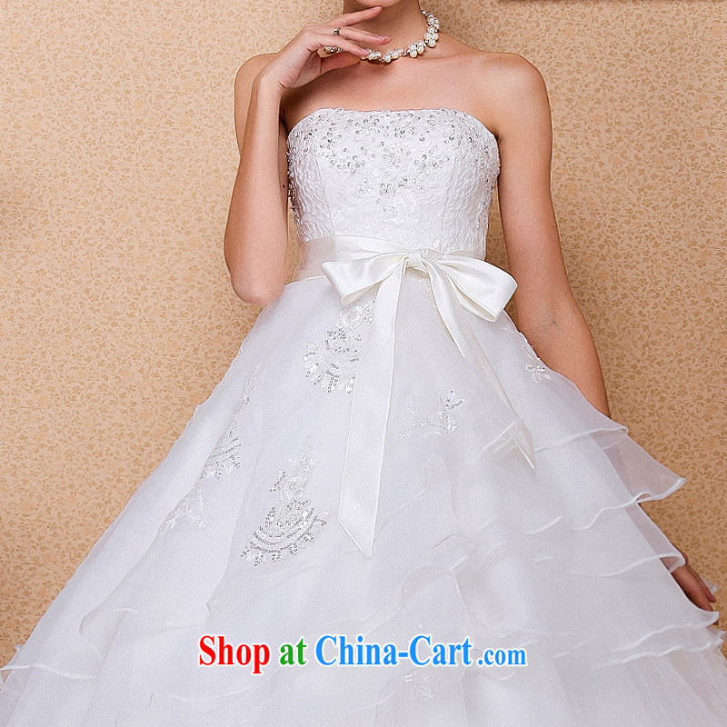 The bride's 2015 new marriage wedding wiped chest shaggy wedding Korean-style wedding high waist graphics thin 526 L, the bride, shopping on the Internet