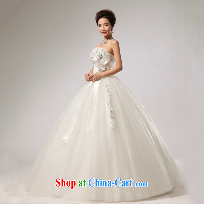 There's a bare chest skirts wedding band bridal wedding dresses long skirt XS 5224 m White XXL, there's a, shopping on the Internet