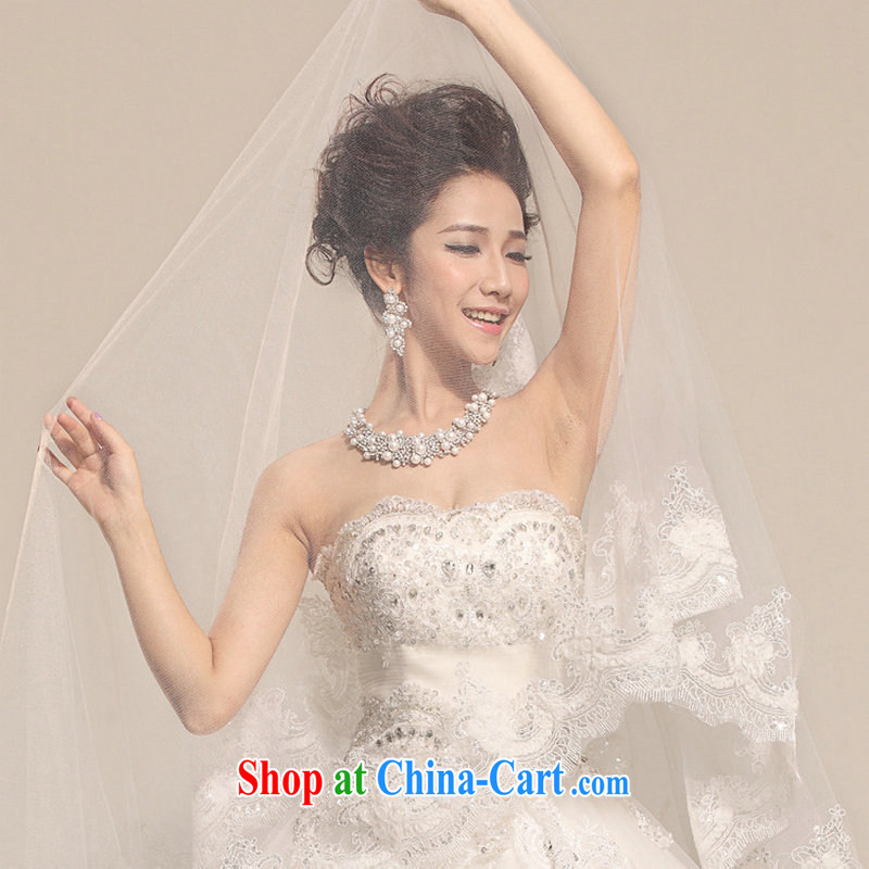 There is a light, decorated in bare chest lace skirts and elegant royal wedding dresses XS 5221 m White XXL, it's a, and shopping on the Internet