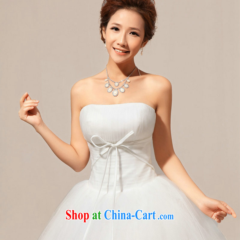 There's a wedding dresses new 2014 new Korean lace with bare chest sweet Princess wedding XS 5217 m White XXL, it's a, and shopping on the Internet