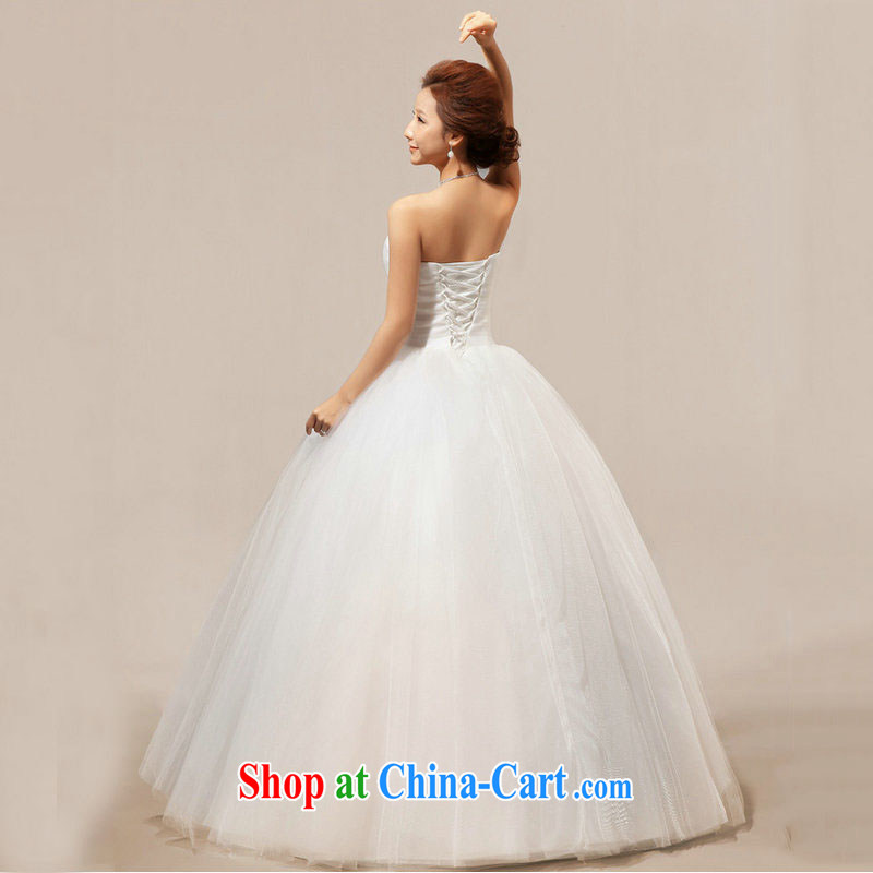 There's a wedding dresses new 2014 new Korean lace with bare chest sweet Princess wedding XS 5217 m White XXL, it's a, and shopping on the Internet