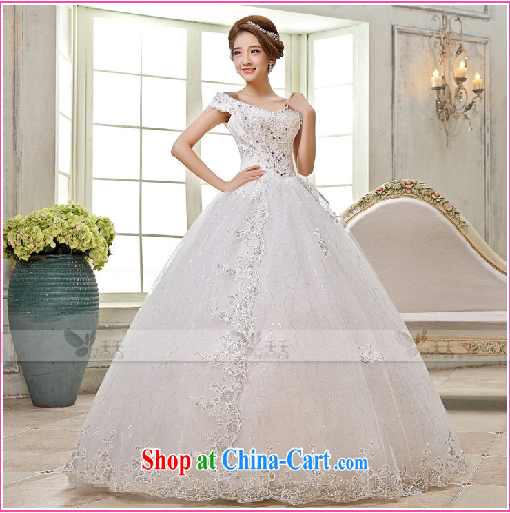 Mrs Alexa Lam in 2014 and new Princess with a shoulder strap drill video thin wedding dresses bride Korean marriage married Yi 66,082 white M (2.2) pictures, price, brand platters! Elections are good character, the national distribution, so why buy now enjoy more preferential! Health