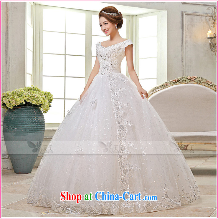 Mrs Alexa Lam in 2014 and new Princess with a shoulder strap drill video thin wedding dresses bride Korean marriage married Yi 66,082 white M (2.2) pictures, price, brand platters! Elections are good character, the national distribution, so why buy now enjoy more preferential! Health