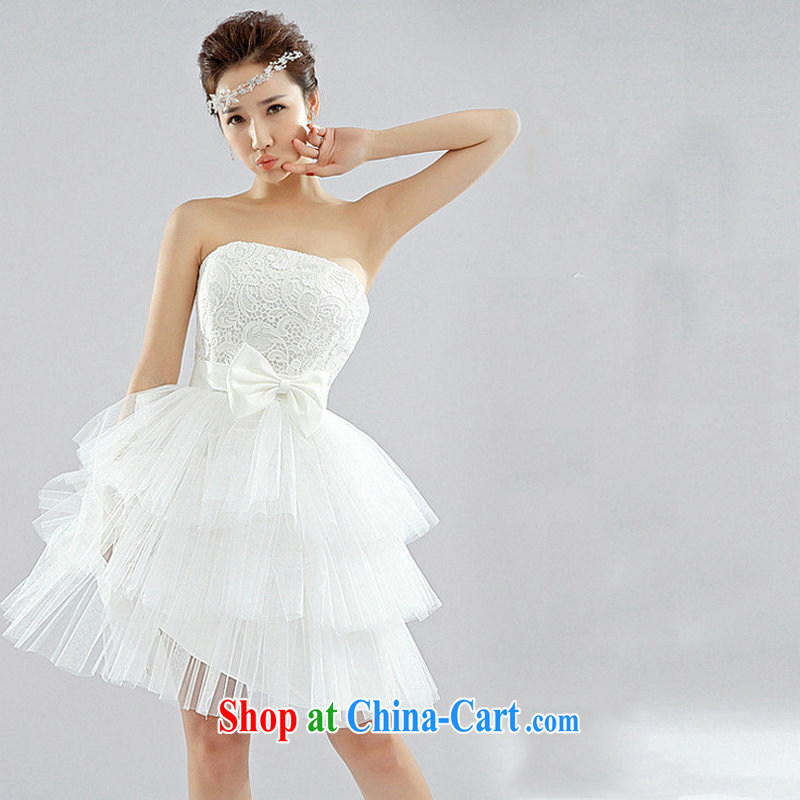 There's a bridesmaid dresses bridal wedding wedding dress XS 6624 white XXL, there's a, shopping on the Internet