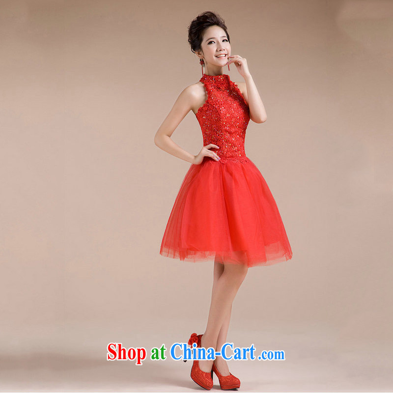 Still, 12,014 new summer small dress is also toast Service Bridal short, short dress beauty Evening Dress dress XS 6621 red XXL, yet, and, shopping on the Internet
