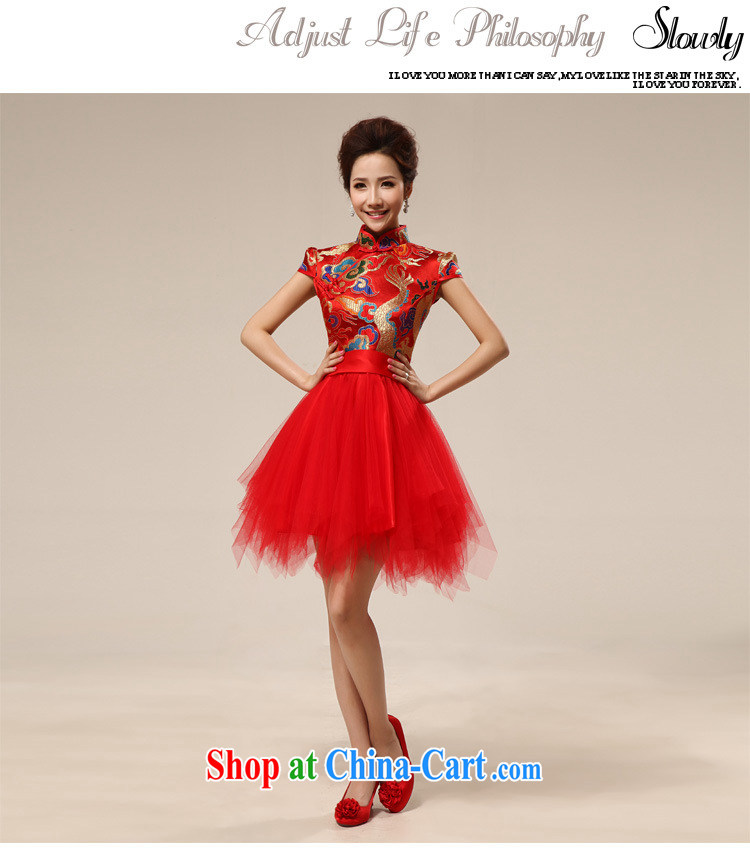 Still, 12,014 spring new Korean package shoulder short sleeve wedding dresses bridal wedding toast wedding dress small dress short XS 6603 red XXL pictures, price, brand platters! Elections are good character, the national distribution, so why buy now enjoy more preferential! Health