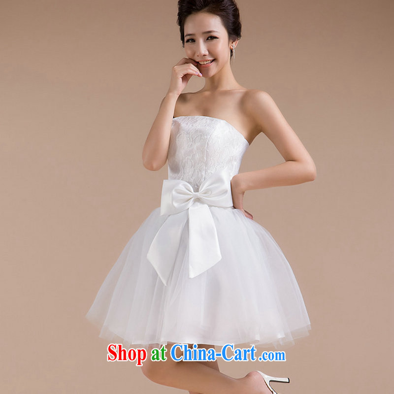 There's a new paragraph embroidered towel chest handmade lace waist large bow-tie decorated with small dress bridesmaid XS service 6601 white XXL, it's a, and shopping on the Internet