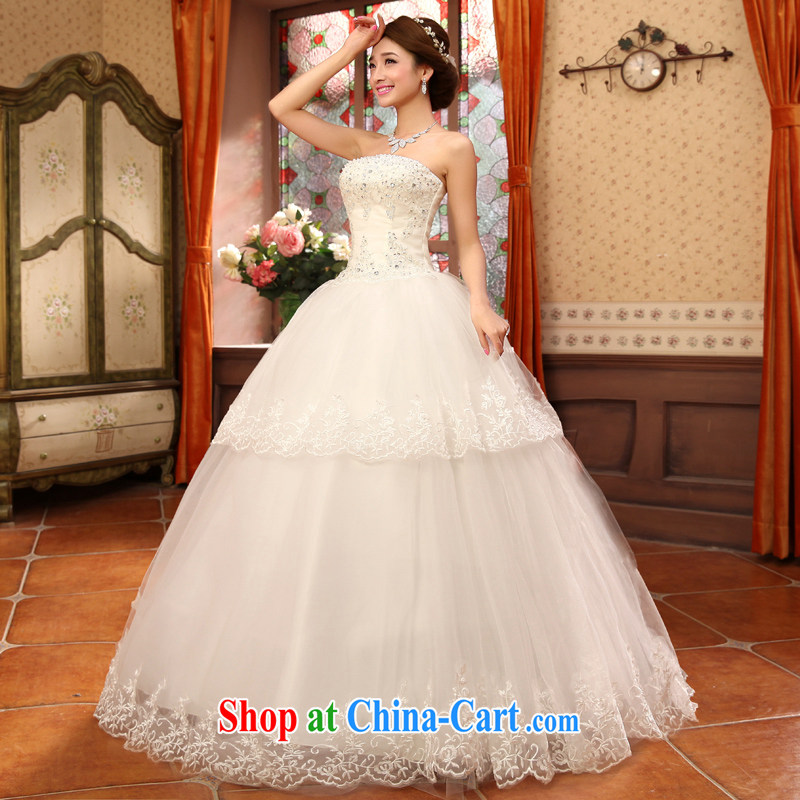Moon 珪 guijin bridal wedding dress lace lace only small drill debris flowers, Shaggy, wedding HS 5635 m White XXL code from Suzhou shipping, 珪 (guijin), online shopping